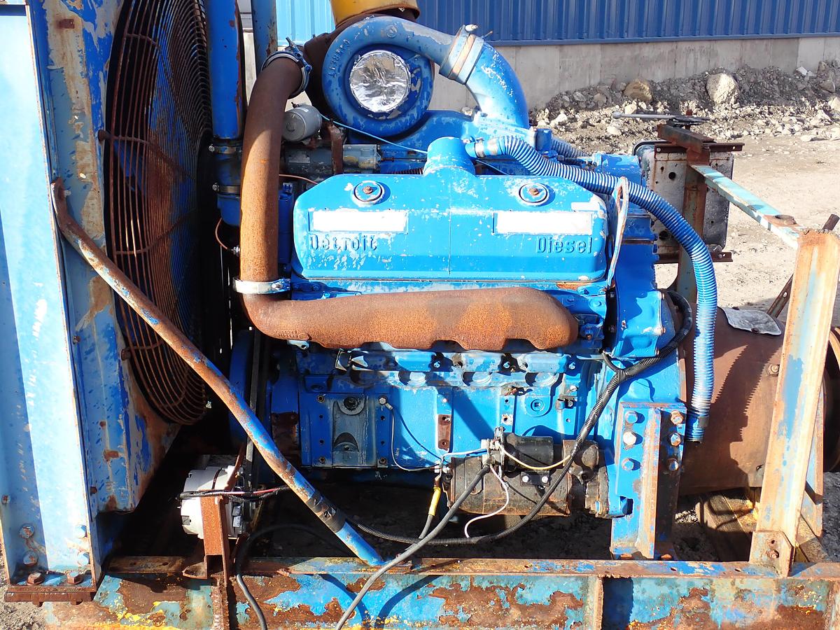 Used 1989 Detroit Diesel 8V92TA Engine POWER UNIT w/ PTO CLUTCH