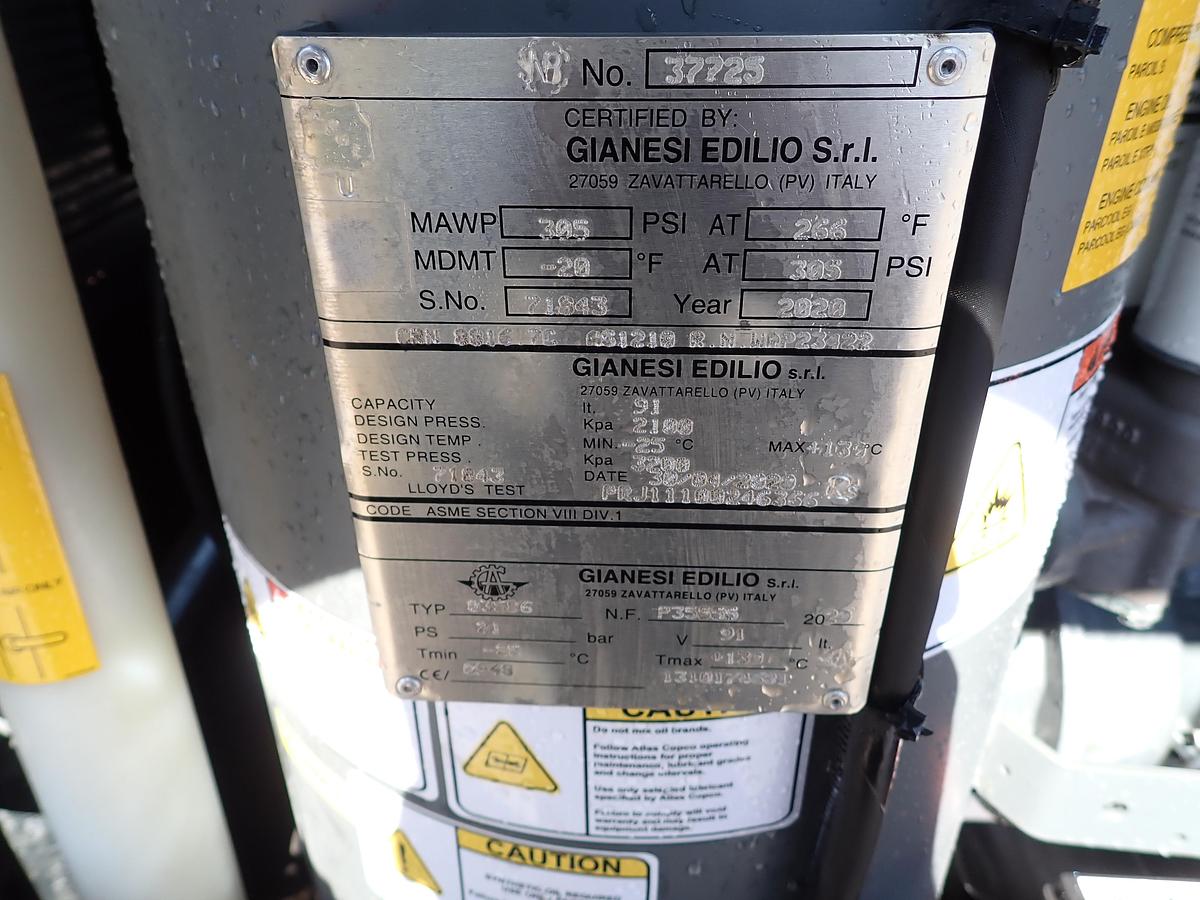 Used 2021 Atlas Copco XAS950 PD8 Air Compressor