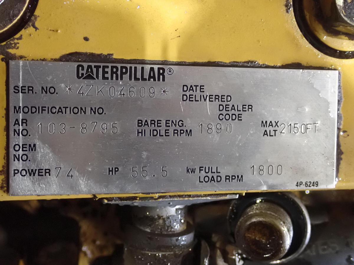 Used CAT 3054 Diesel Engine AR # 103-8795