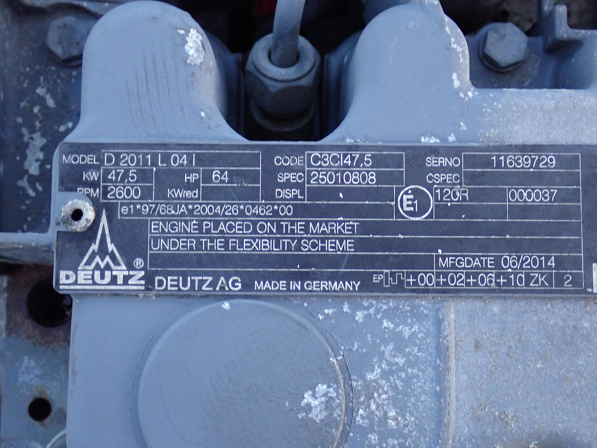 Used 2014 Deutz D2011 L04I Diesel Engine