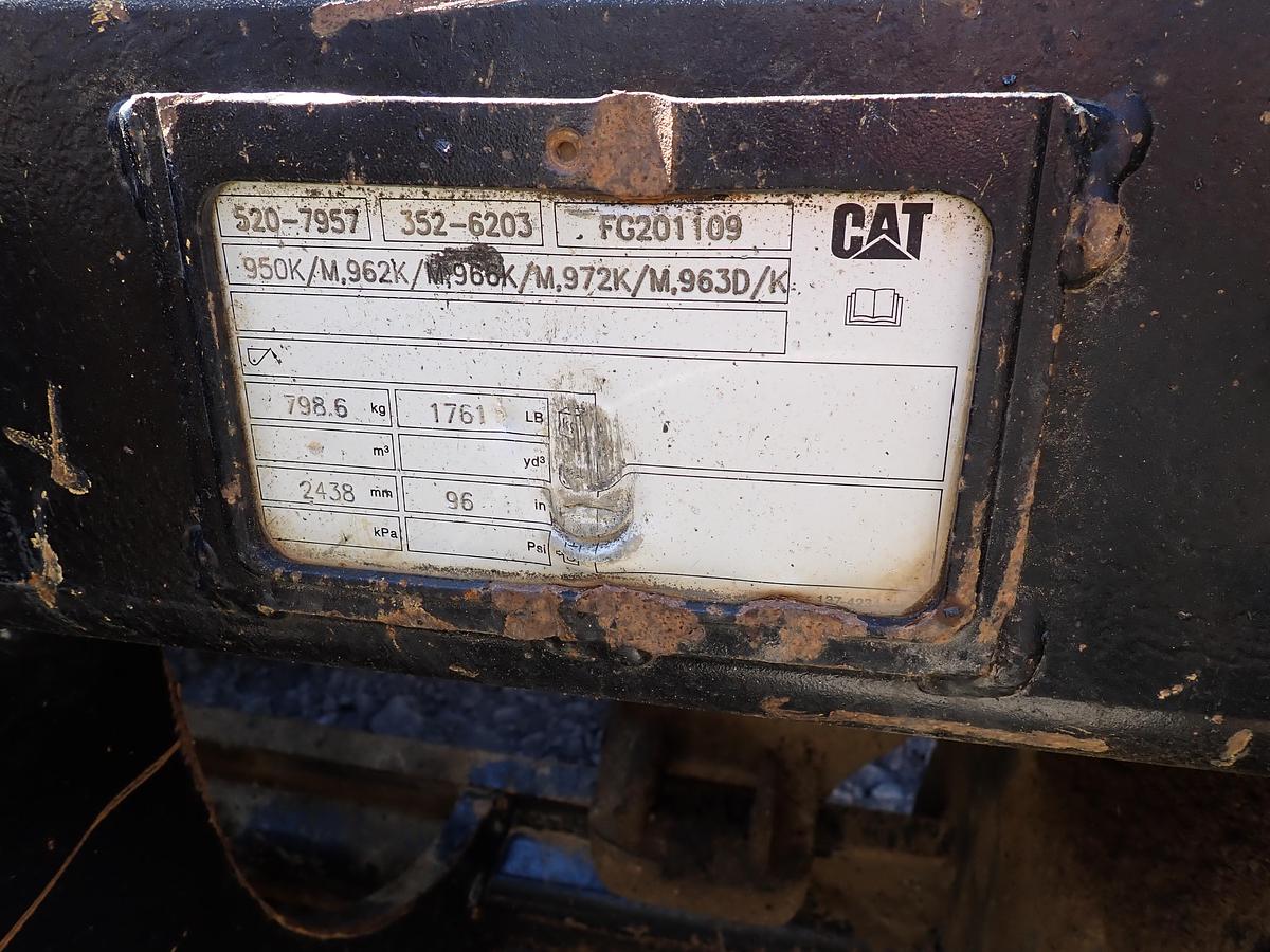 Used 2019 CAT 966M Wheel Loader Q/C & FORKS