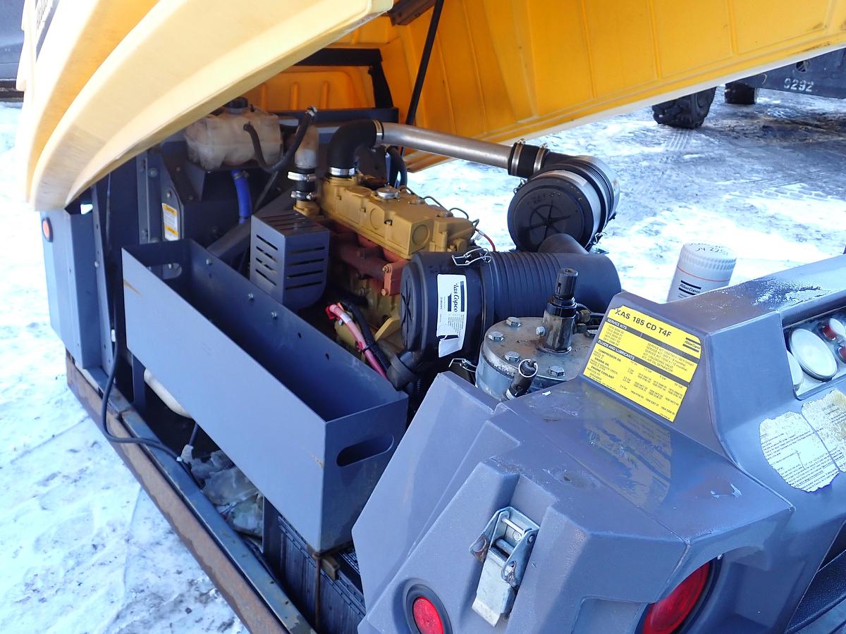 Used 2016 Atlas Copco XAS185CD7 185 CFM Air Compressor 187 HOURS!