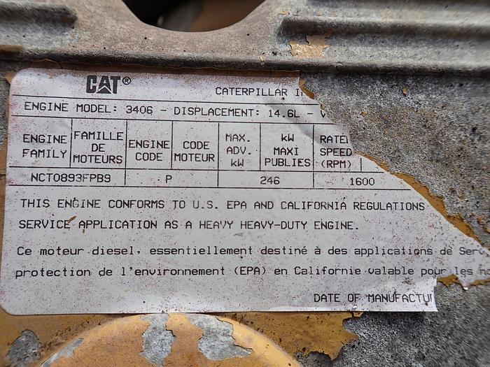 Used 1992 CAT 3406B Diesel Truck Engine