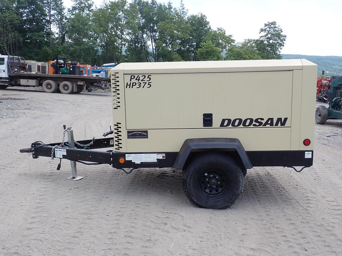 Used 2023 Doosan P425/HP375 Air Compressor 409 HOURS!