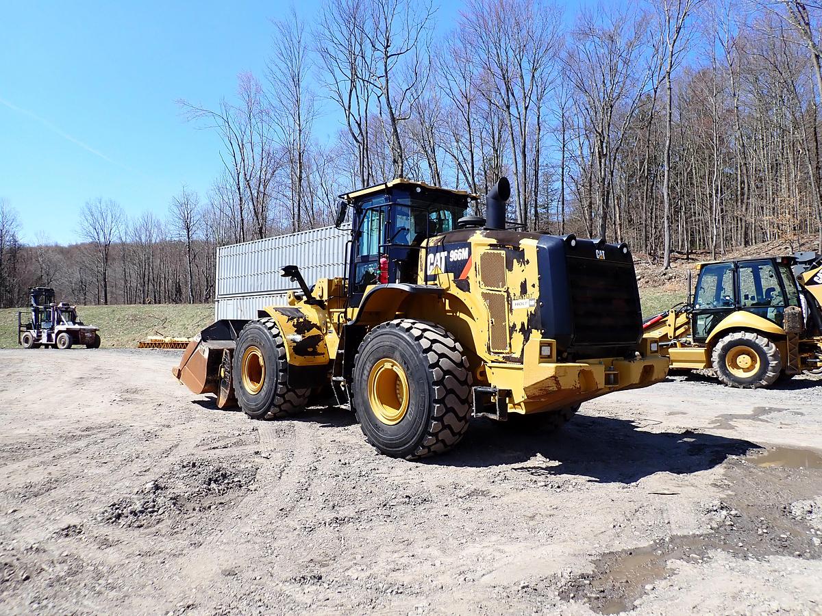 Used 2019 CAT 966M Wheel Loader Q/C & FORKS