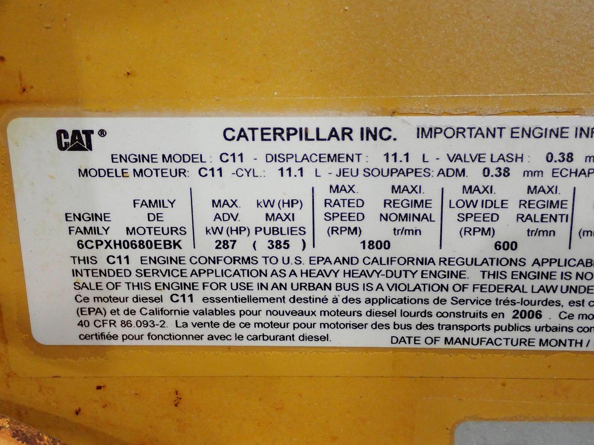 Used 2006 CAT C11 Diesel Truck Engine LOW TIME! AR 253-9028