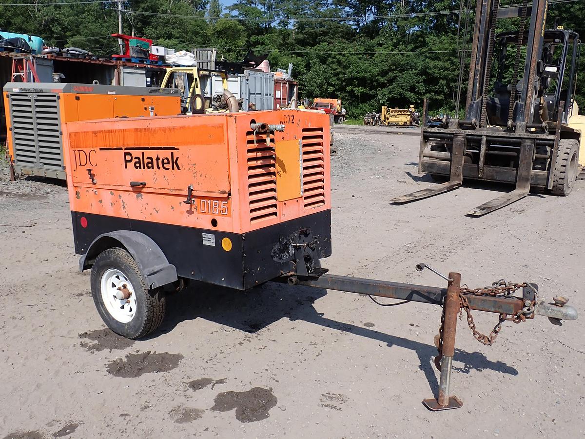 Used Sullivan Palatek DF185P3IZ 185 CFM Air Compressor ISUZU DIESEL