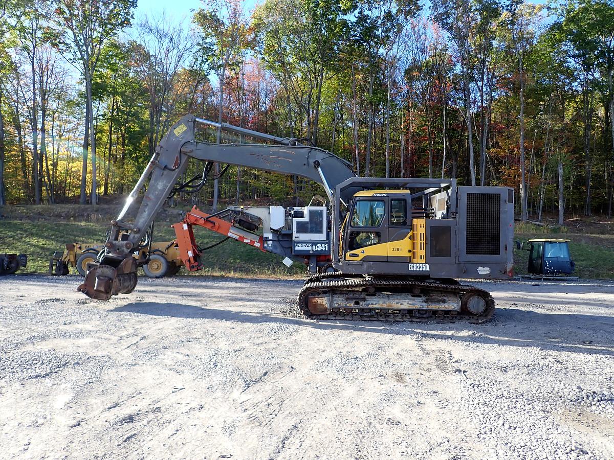 Used 2013 Volvo EC235DL Excavator PROGRIND MULCHER