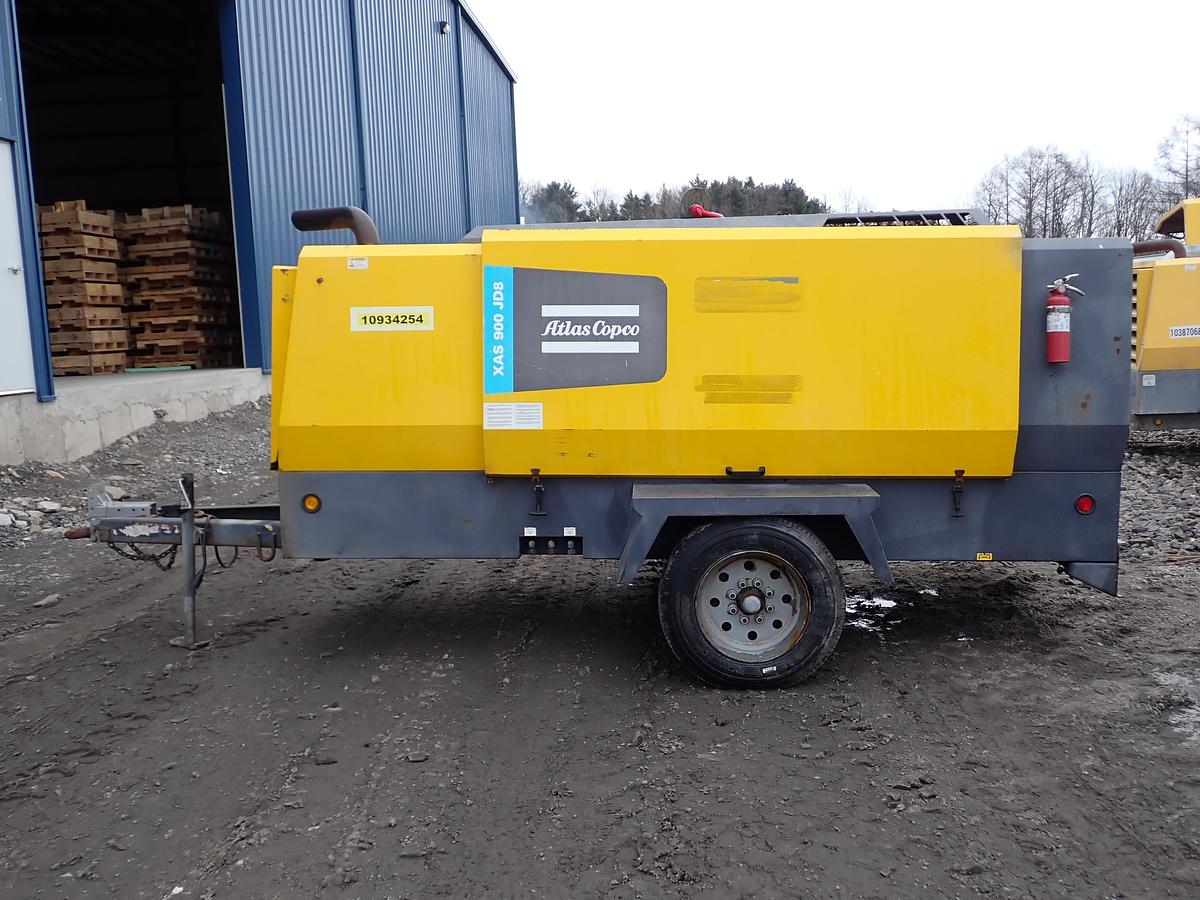 Used 2019 Atlas Copco XAS900 JD8 Air Compressor 150 PSI