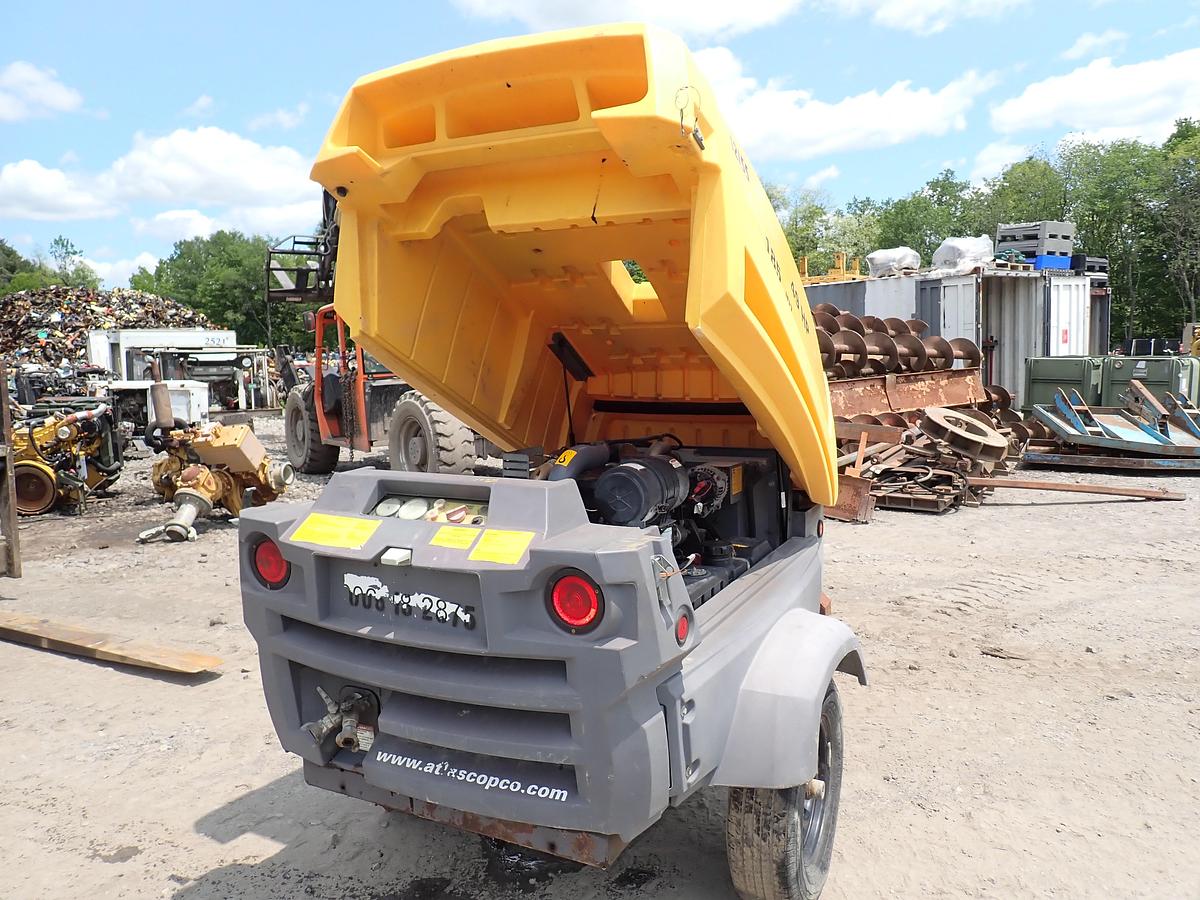 Used 2012 Atlas Copco XAS185JD7 185 CFM Air Compressor