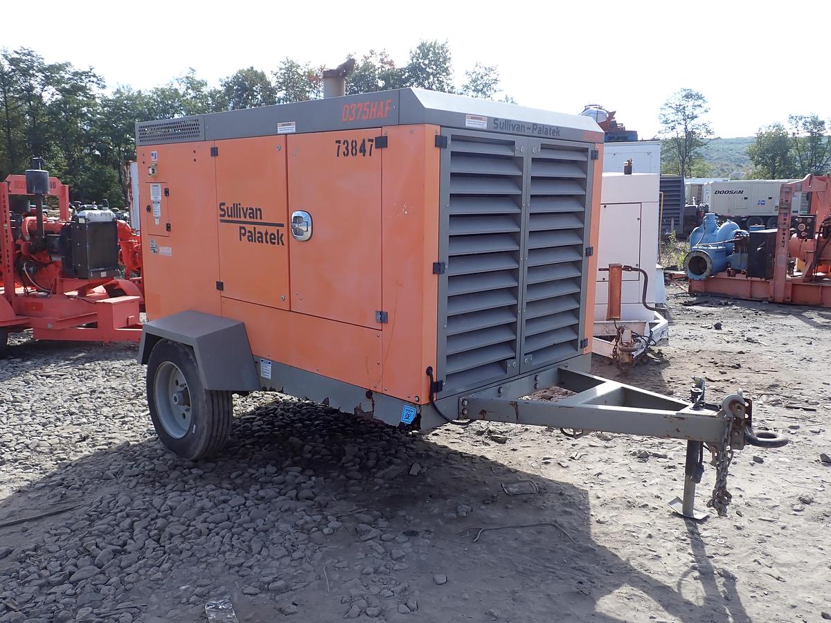 Used 2019 Sullivan Palatek D375PHJD4AF 375 CFM Air Compressor