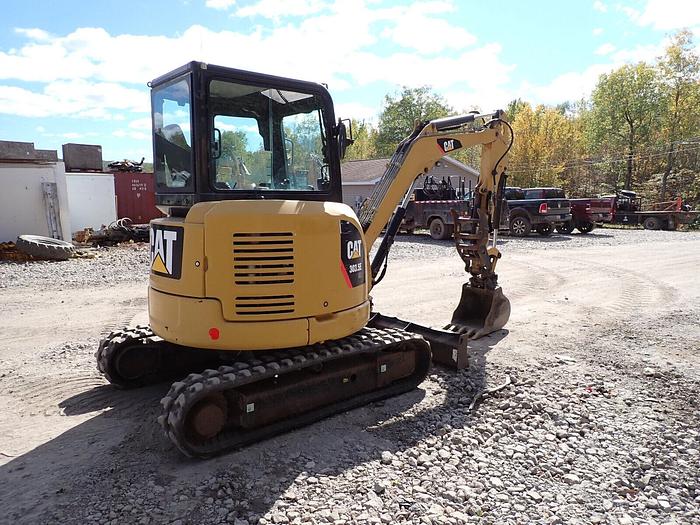 Used 2014 Caterpillar 303.5E Mini Excavator FULL CAB! A/C Hydraulic Thumb CAT Q/C