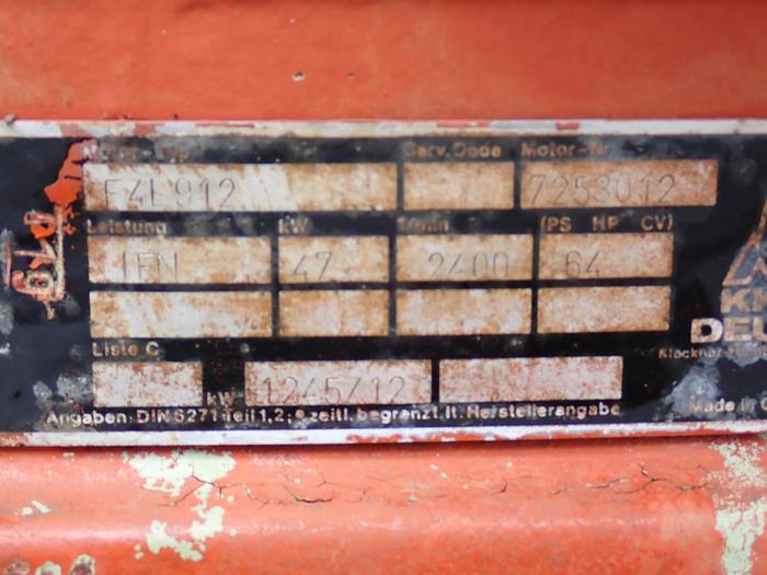 Used DEUTZ F4L912 Diesel Engine
