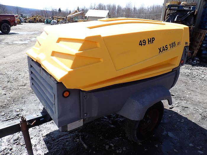 Used 2013 Atlas Copco XAS185JD7 185 CFM Air Compressor