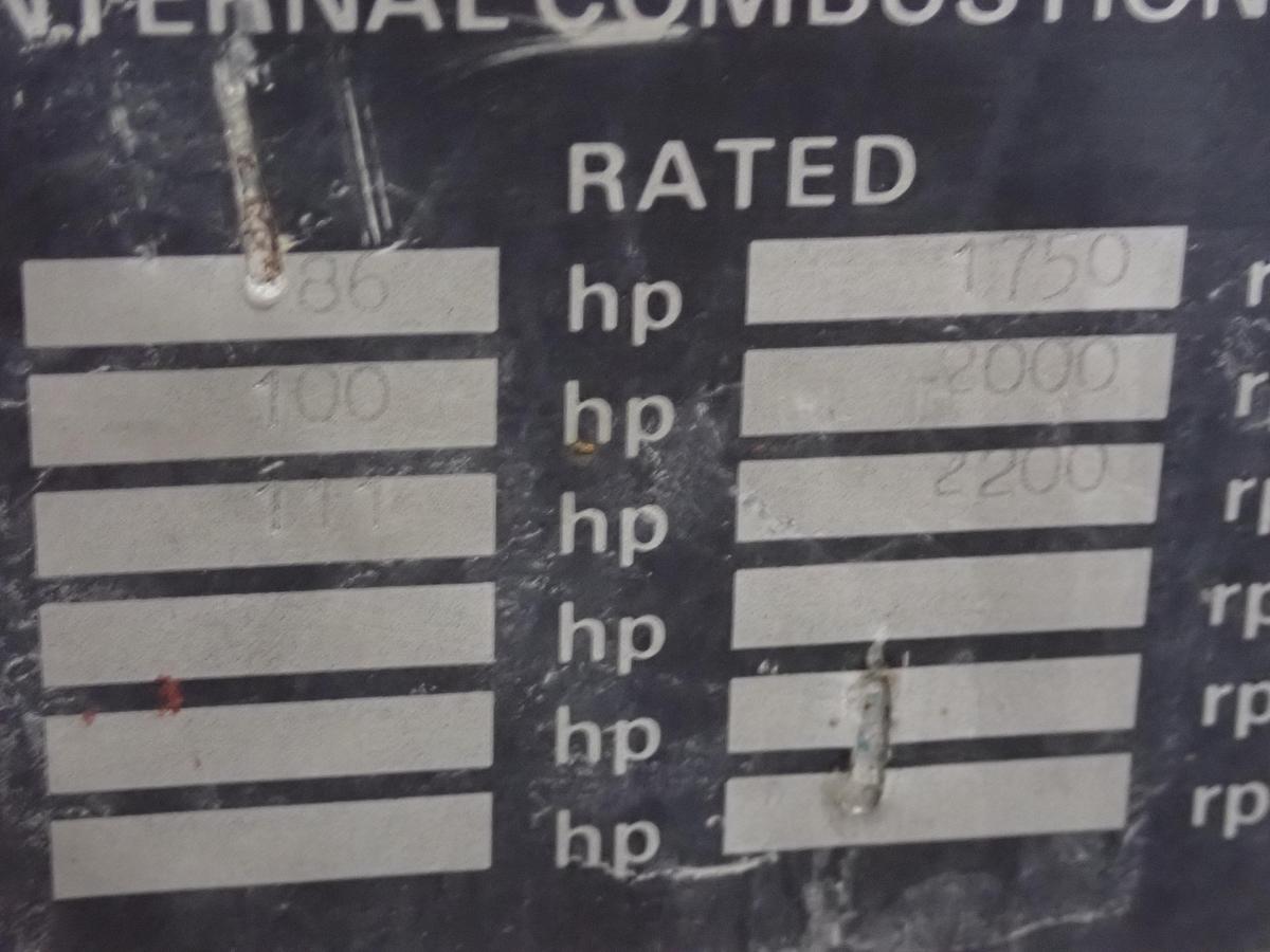 Used 1972 Cummins V378 V6 Diesel Engine