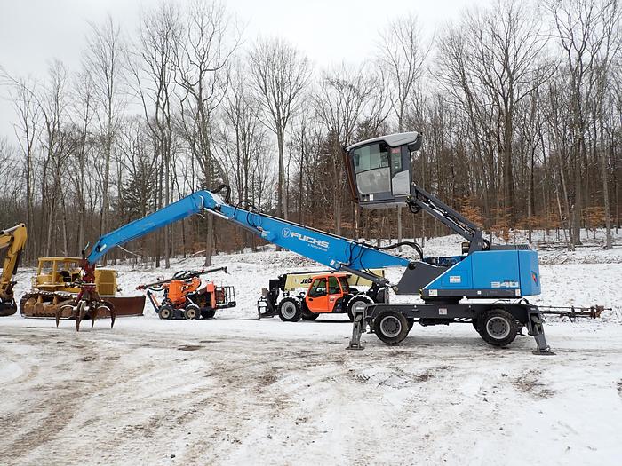 Used 2019 Fuchs MHL340 Material Handler w/ Anvil Rotating Grapple