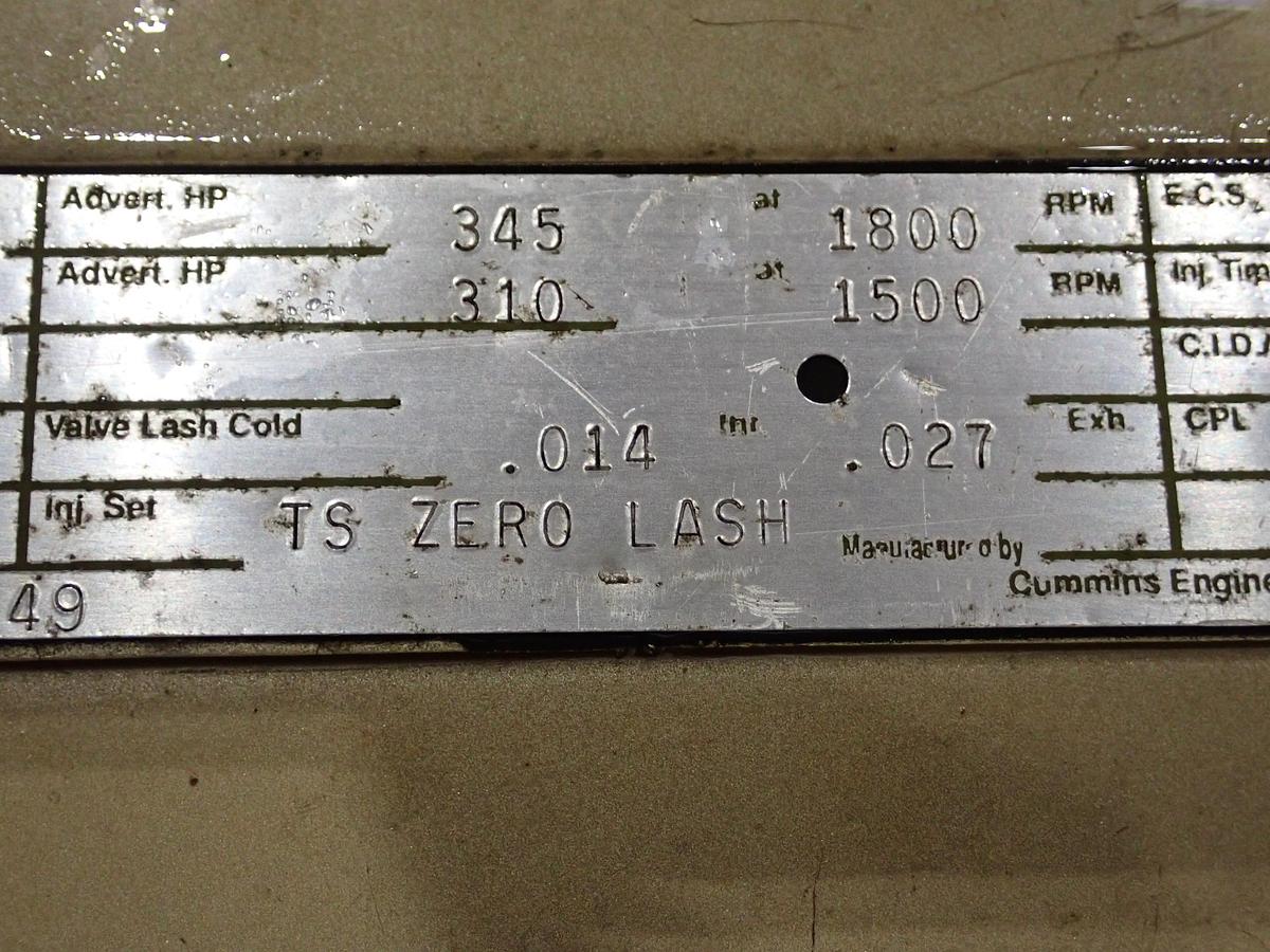 Used 1994 Cummins LTA10-G2 Diesel Engine Power Unit 345 HP