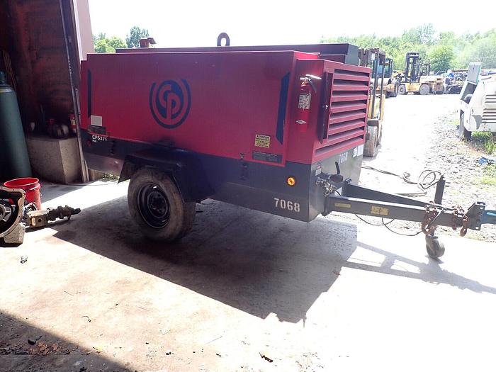 Used 2012 Chicago Pneumatic CPS375 375 CFM Air Compressor LOW HOURS! VIDEO! Trailer