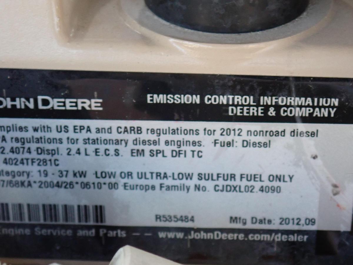 Used 2013 Doosan P185WJD-T4I 185 CFM Air Compressor 224 HOURS!