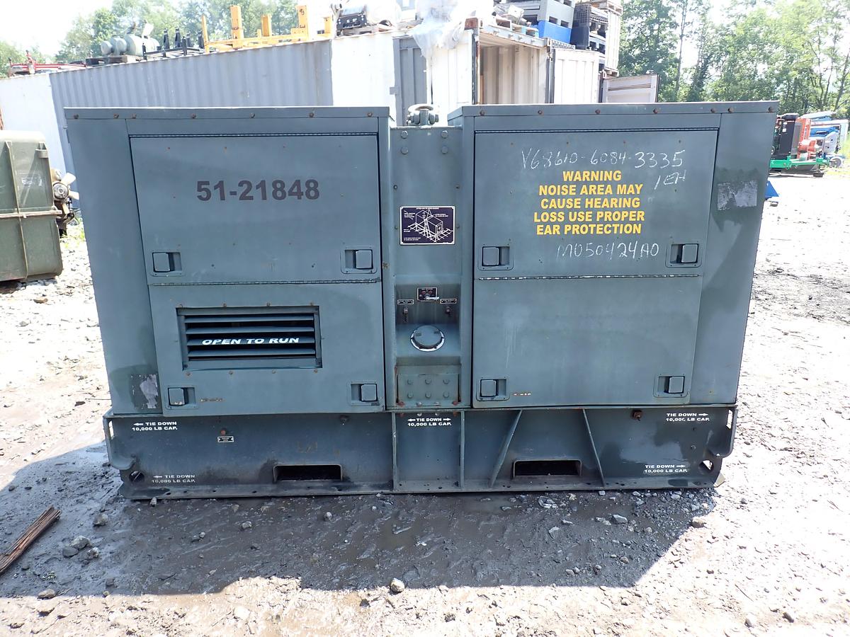 Used 1990 Libby MEP007B 100 KW Diesel Generator GOV'T SURPLUS