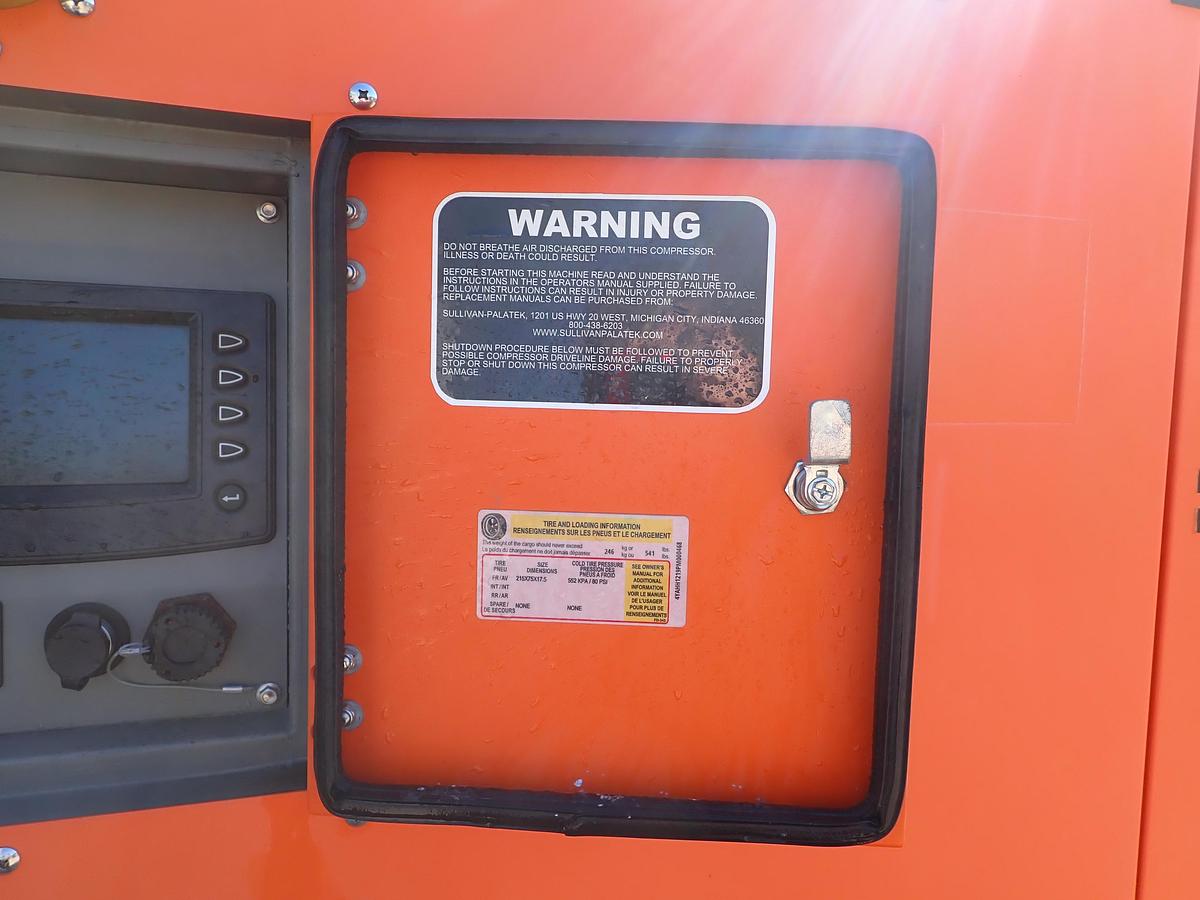 Used 2023 Sullivan Palatek D375PHJD4 375 CFM Air Compressor