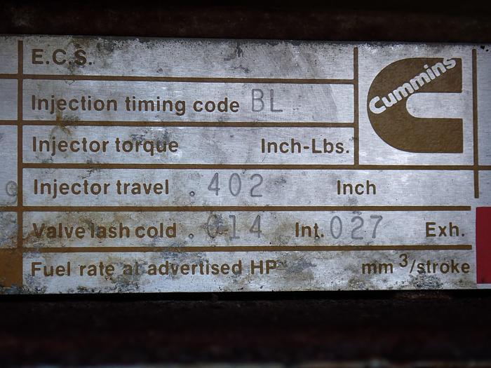 Used 1990 Cummins KTTA19-G1 400 KW Standby Generator 1307 HOURS!