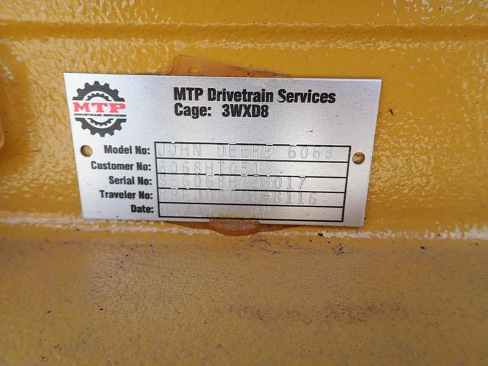 Refurbished John Deere 6068HT051 230LC Excavator Engine