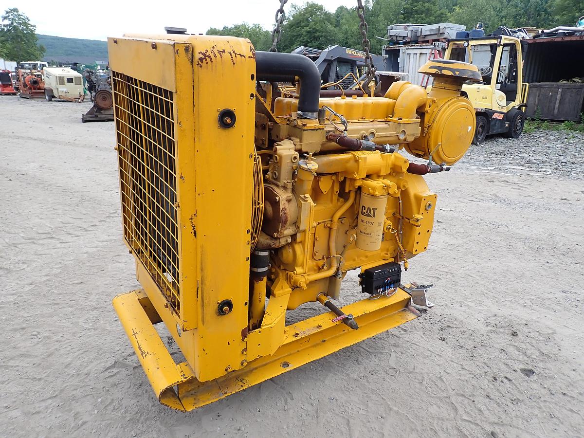 Used CAT 3304 PC Turbo Diesel Engine Power Unit 1418 HOURS