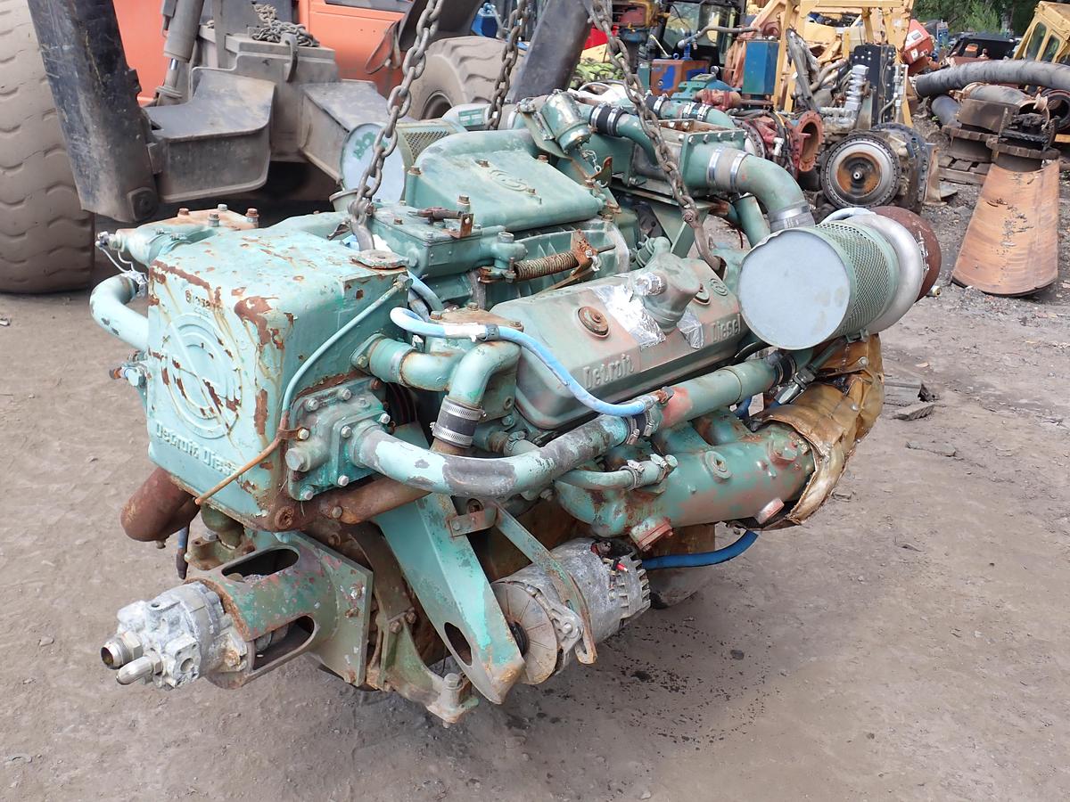 Used Detroit Diesel 8V71TA MARINE Engine 7082-7300 LEFT HAND ROTATION