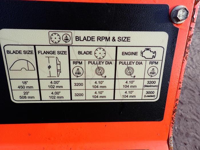 Used Husqvarna FS4400D Concrete Saw Pavement Cutter
