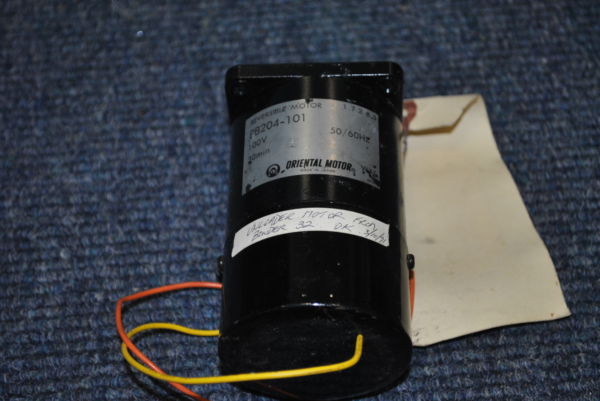 Used oriental motor reversible motor pb206-101