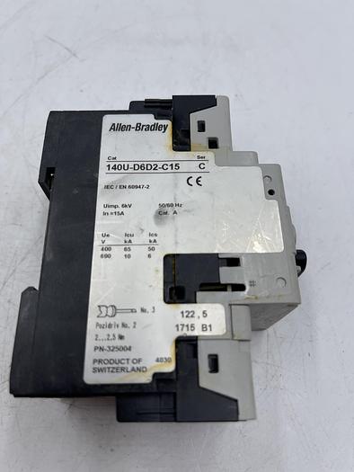 Used Allen-Bradley 140U-D6D2-C15 Ser C 