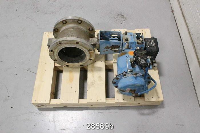 Used Neles Jamesbury R21CB08CCJK Vball Valve, 8", CG8M Body #28569
