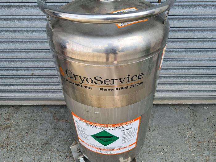 Used Cryoservice 75 Litre Liquid Nirtogen Vessel