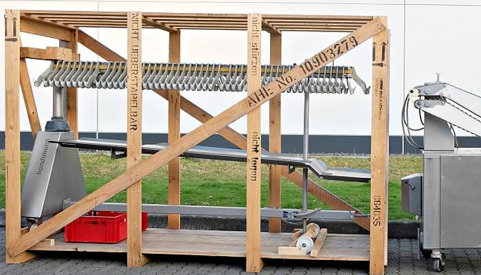 Gebraucht Handtmann VF 616 Vakuumfüller mit PLH 216 Z-Bänder Hängelinie 182538