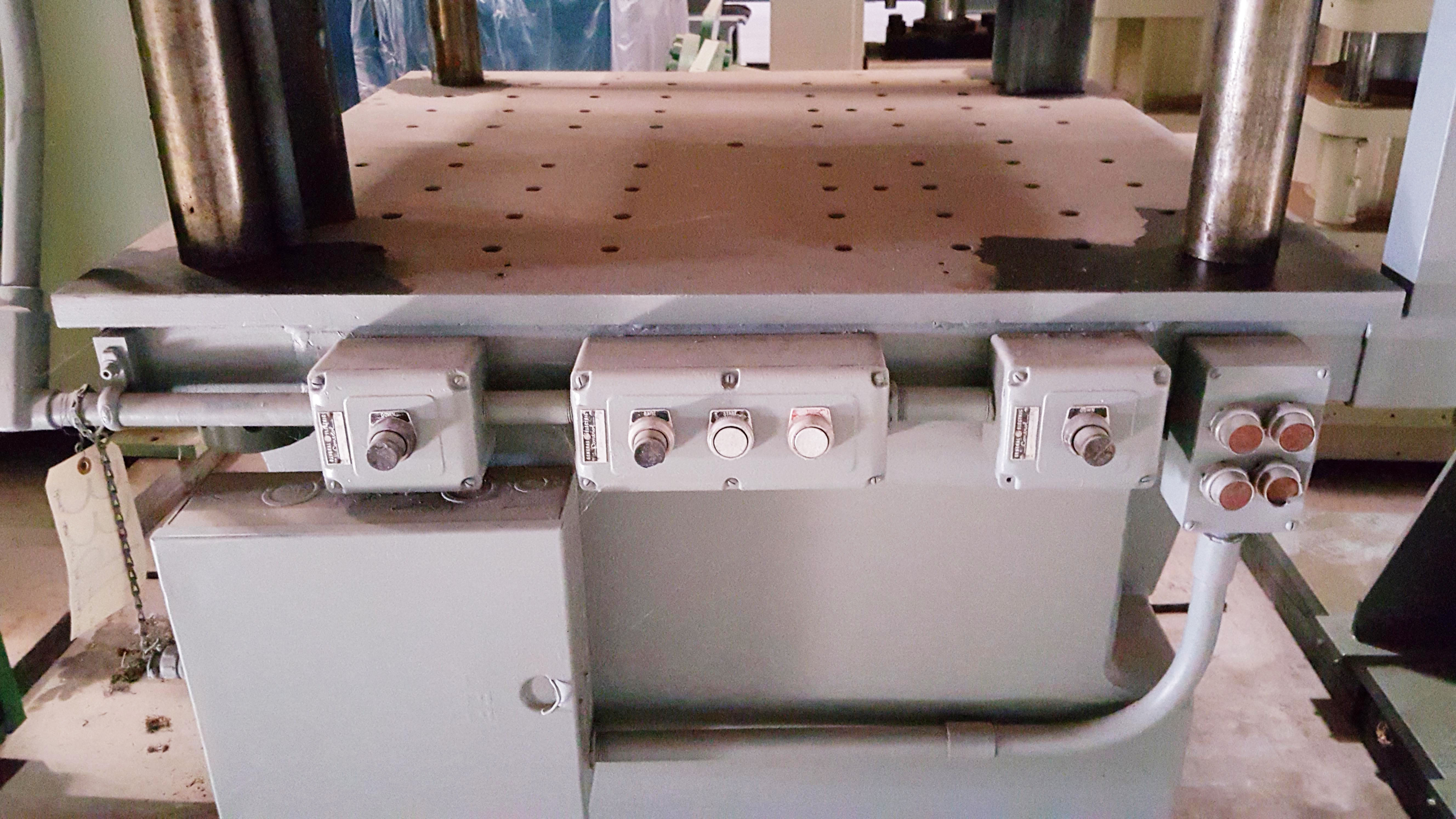 Used 50 Ton DAKE #27-153 Four Post Hydraulic Down Acting Press;