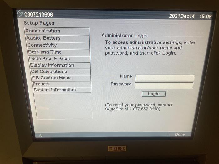 Used 2005 SonoSite Titan