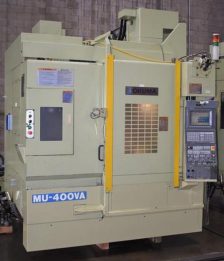 Used OKUMA MU-400VA FULL 5 AXIS CONTOURING VERTICAL MACHNING CENTER