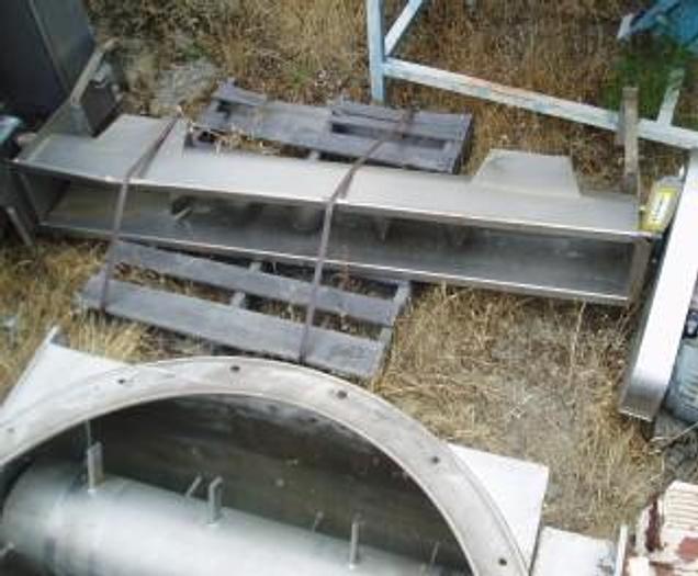 Used Conveyor, Screw, 8" X 6.5', S/st, 2 HP, #S731907