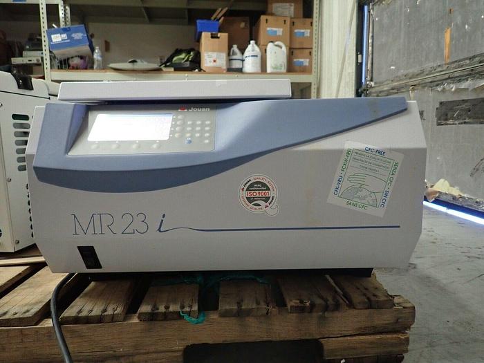 Used Jouan MR 23i Refrigerated Centrifuge with MTM 6.4 Swinging Bucket Rotor
