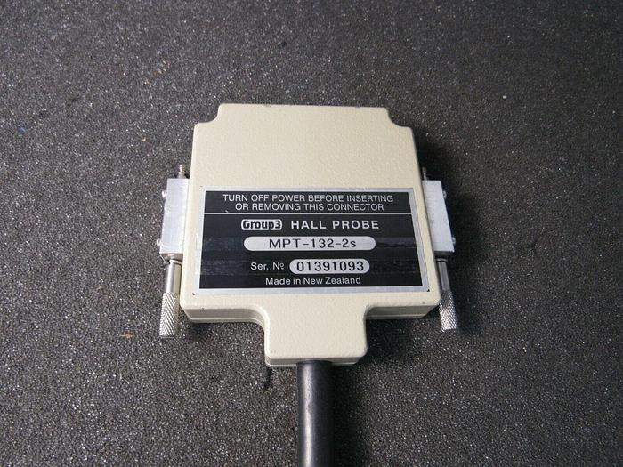 Used GROUP3 MPT-132-2S, Hall Effect Probe, 2 meters 0.03% accuracy at 25°C