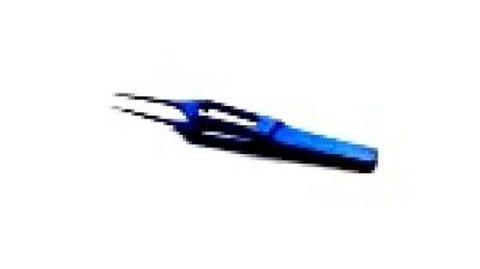 Used Ophthalmic Forceps Hoskins Straight Plain Titanium 90mm (3-1/2in) WEISS 0109024
