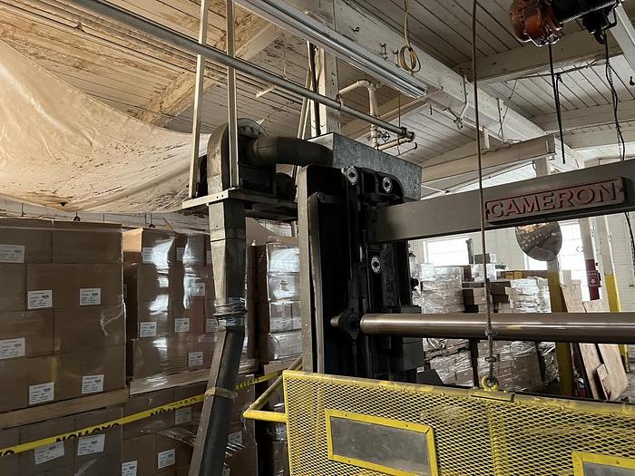 Used 74" CAMERON TWO DRUM WINDER 42" REWIND DIAMETER