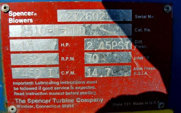 D'occasion USED CENTRIFUGAL FAN, 20 HP