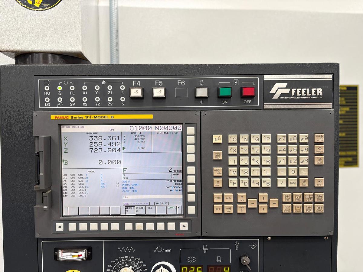 Used 2013 FEELER LARGE CAPACITY VERTICAL CNC MACHINING CENTRE VB-1650A