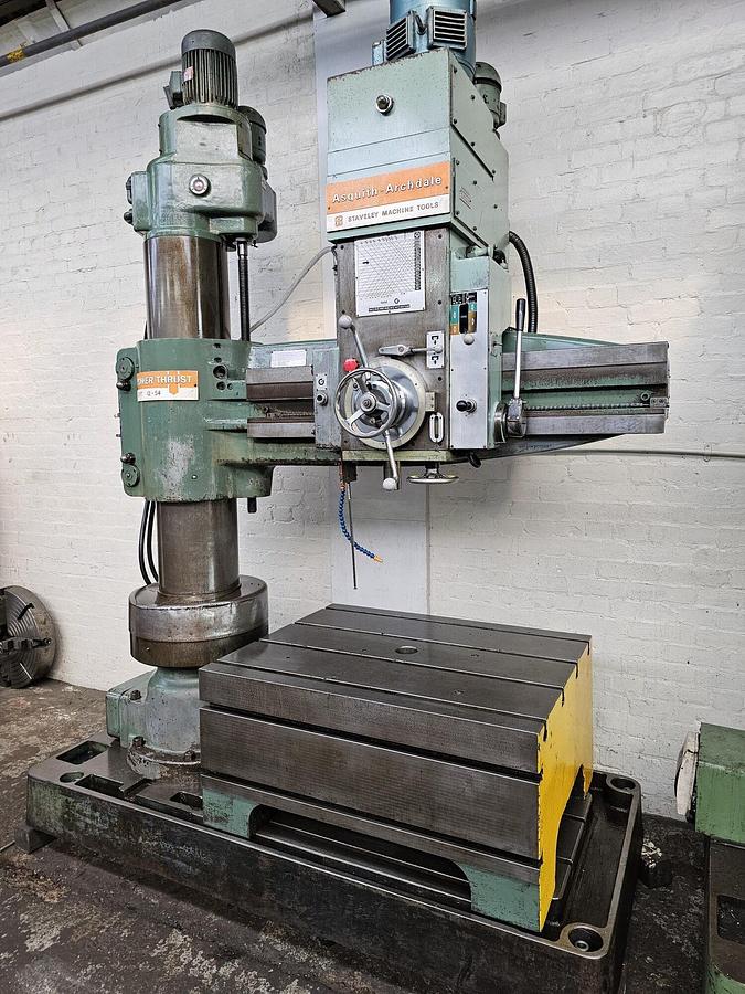 Used ASQUITH 2PT 12-54 POWERTHRUST RADIAL ARM DRILL