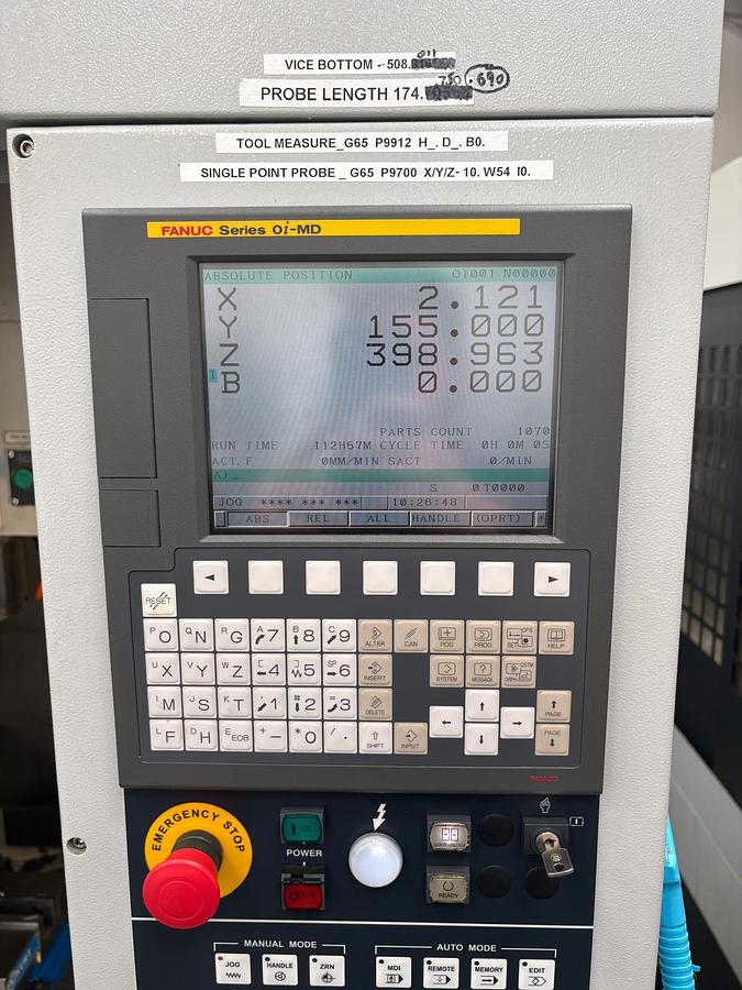 Used 2015 HARDINGE BRIDGEPORT VERTICAL CNC MACHINING CENTRE GX 480