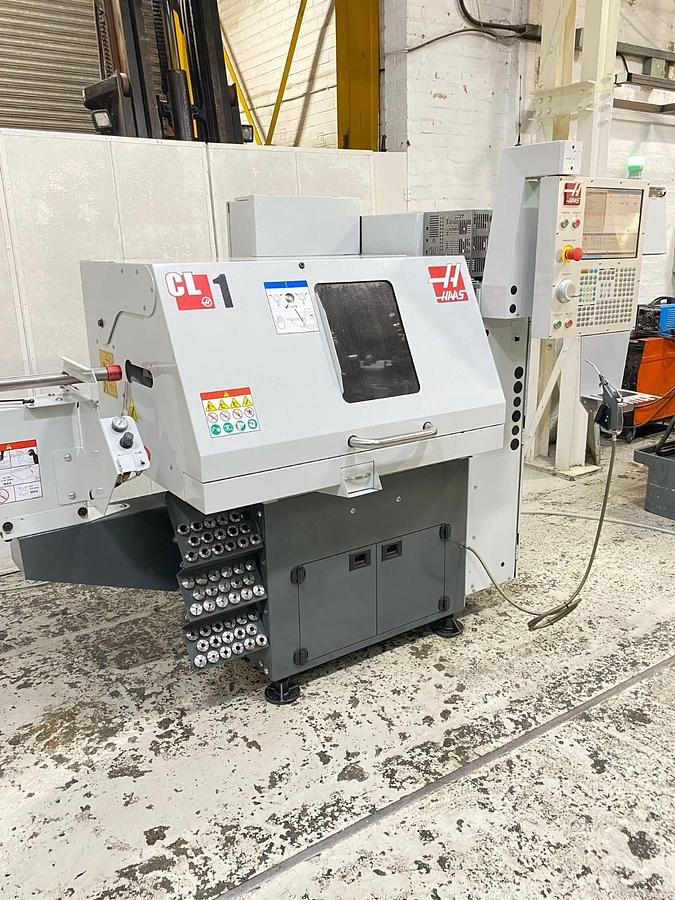 Used 2021 HAAS CL-1 2 AXIS CNC CHUCKING LATHE WITH BARFEED