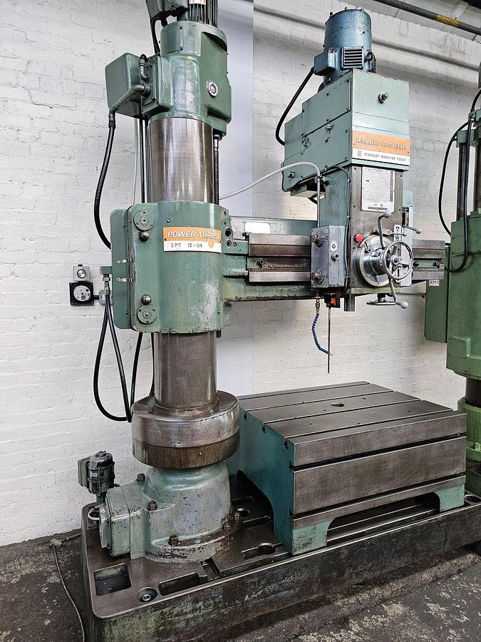 Used ASQUITH 2PT 12-54 POWERTHRUST RADIAL ARM DRILL