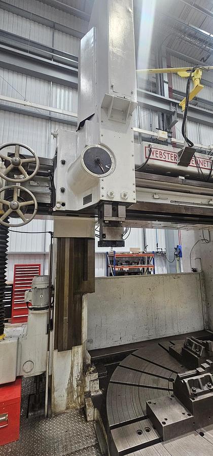 Used 1977 WEBSTER & BENNETT 120" DCM DOUBLE COLUMN VERTICAL BORING MACHINE